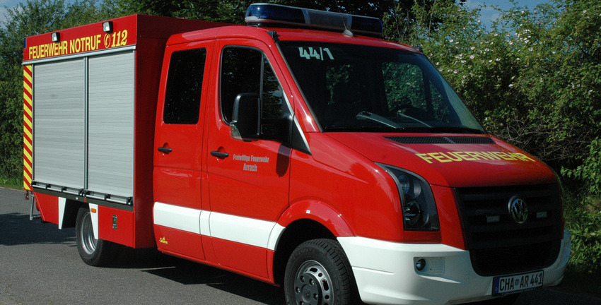 Das Tragkraftspritzen-Fahrzeug der Freiwillige Feuerwehr Arrach